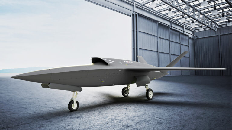 带有内置起落架的 XQ-58 Valkyrie 在新渲染图中显示