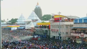 Puri Rath Yatra 2025：人工智能无人机监控人群和交通