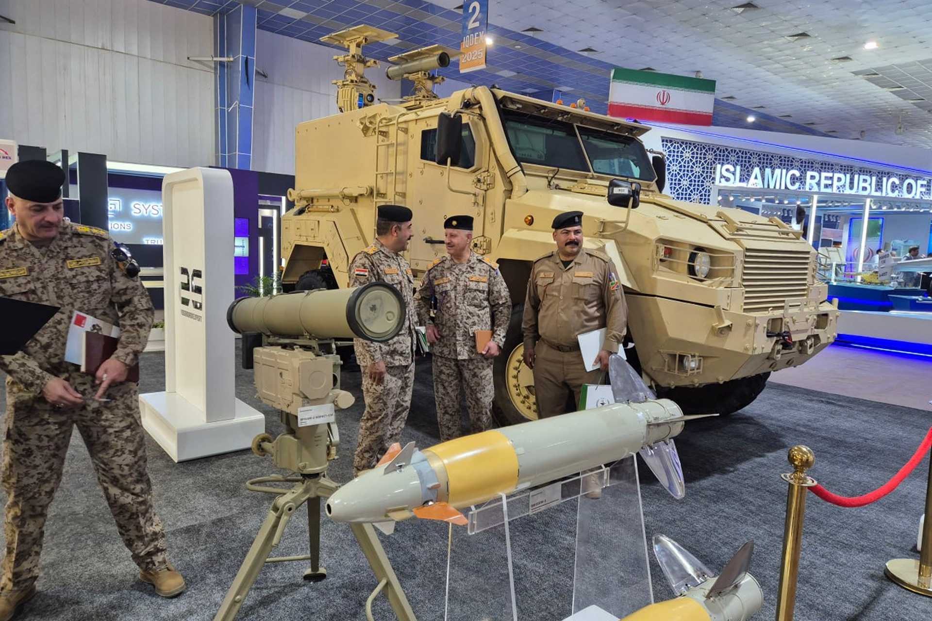 俄罗斯在 IQDEX 2025 上通过新型台风短号-EM 反坦克导弹系统吸引伊拉克特种部队的兴趣