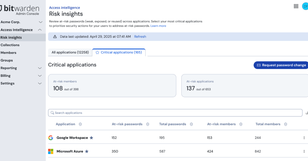 Bitwarden 推出旨在修复凭证风险和阻止 AI 网络钓鱼的 Access Intelligence