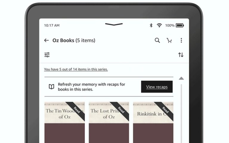 亚马逊将使用 AI 为 Kindle 上的系列丛书生成回顾