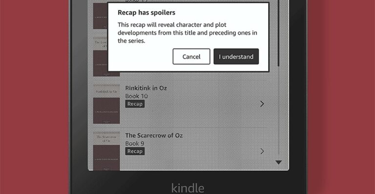 Kindle 的新 Recaps 功能将带您了解一系列书籍