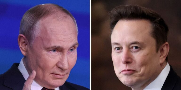 普京称赞埃隆·马斯克(Elon Musk),将他比作苏联火箭先驱