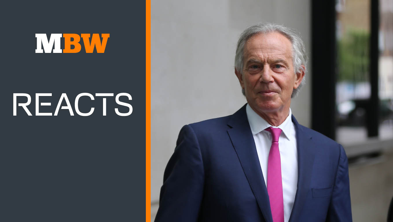 托尼·布莱尔（Tony Blair）的研究所刚刚写了一份报告，呼吁英国撕毁版权法。这是怎么说的……