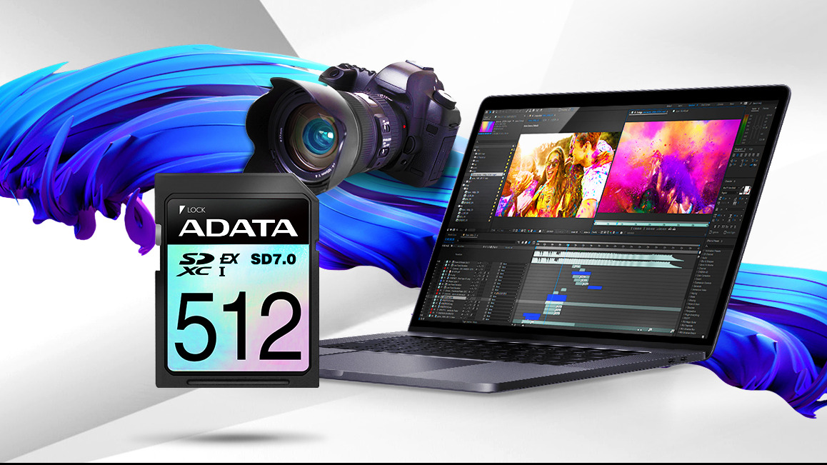 威刚首款 SD Express 8.0 存储卡的读取速度达到 1.6 GB/s——512GB 容量，兼容 U3/V30