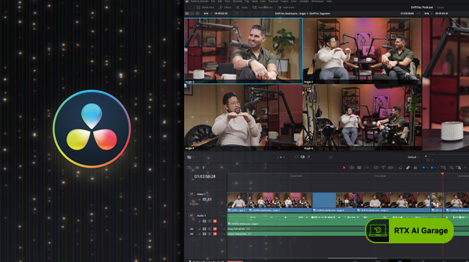 （AI）方式更胜一筹：GeForce RTX 50 系列加速全新 DaVinci Resolve 20 Studio 视频编辑软件