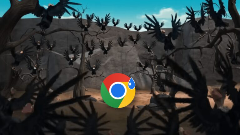 秃鹰在盘旋寻找 Chrome