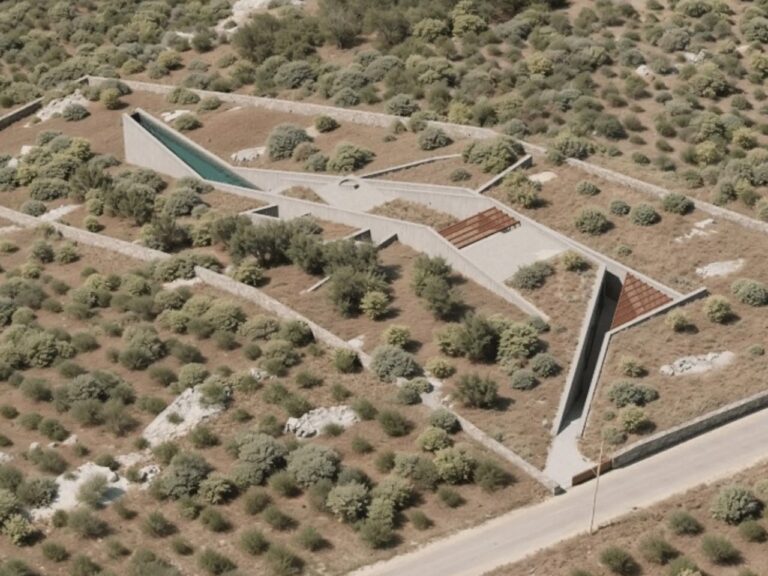 Mykonos Architects 在克里特岛建造了一座具有视觉冲击力的山坡住宅，重新定义了可持续奢华