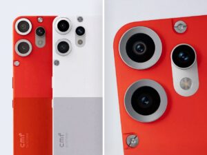 没有任何东西可以证实 CMF Phone 2 Pro 的设计，配备 3 个摄像头和一个双色调背板