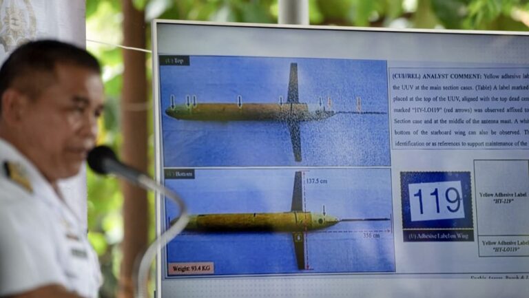 被捕获的水下无人机向中国发送消息：菲律宾军方
