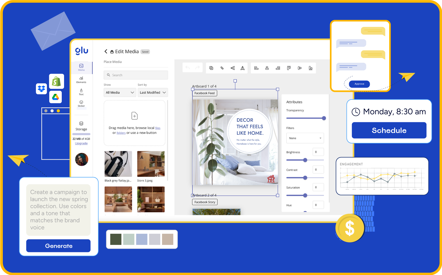 新的 AI 平台 Glu 有望加快电子商务创意流程