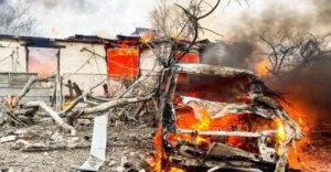 入侵者用无人机袭击哈尔科夫地区：有一人死亡，房屋和汽车受损