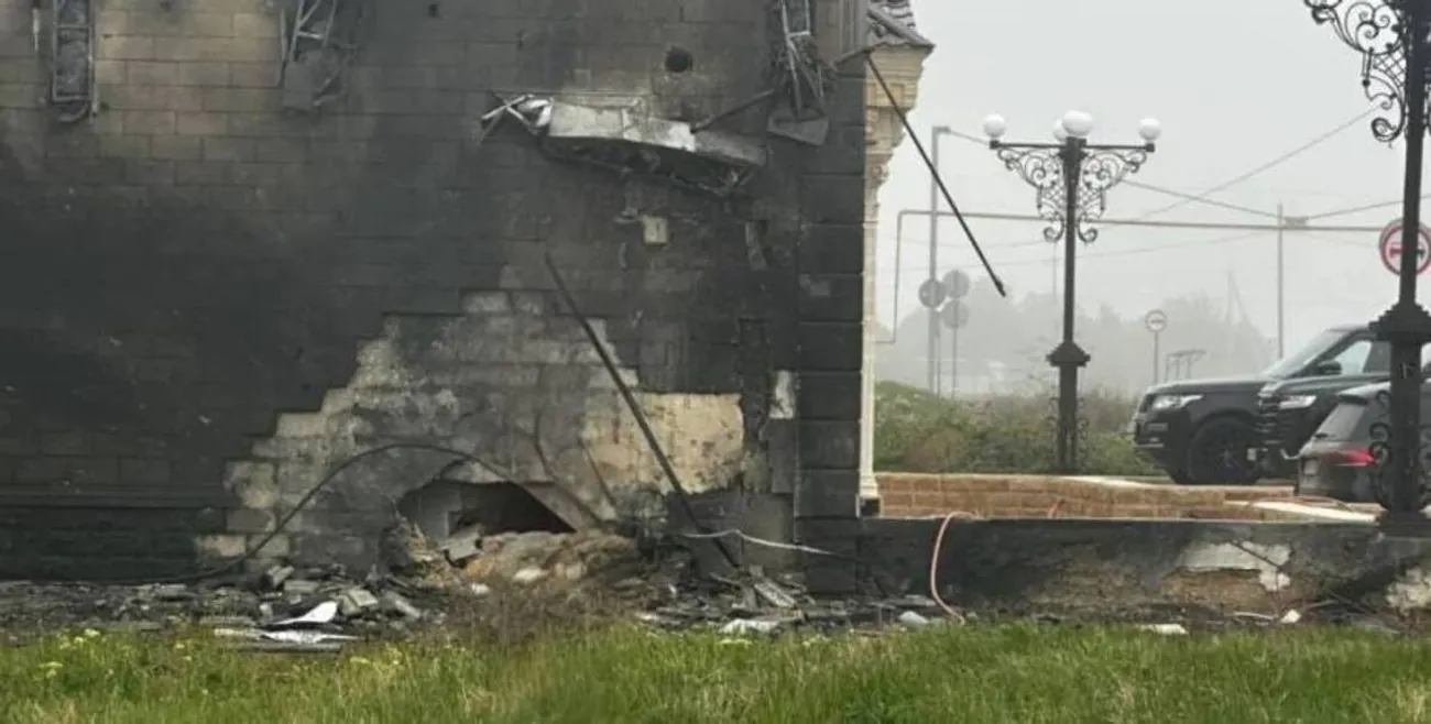 在克里米亚，一架无人机击中了车臣副首脑赛义多夫的房子：照片和视频