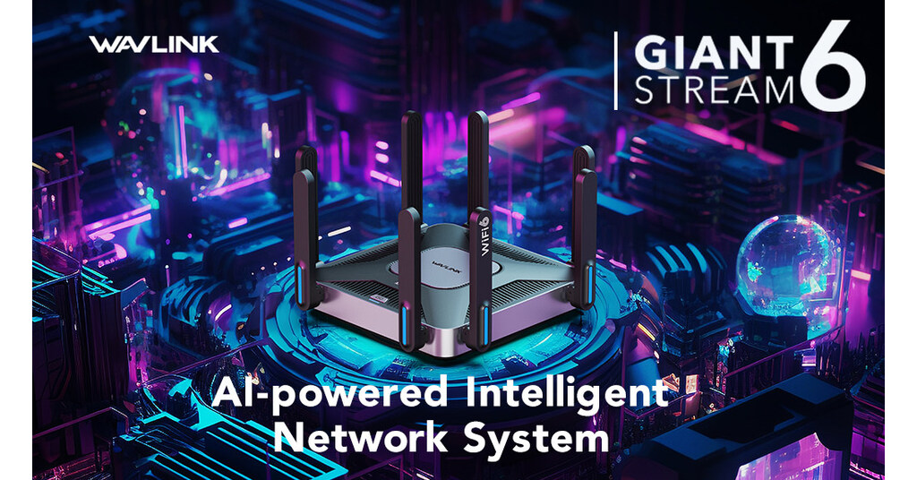 WAVLINK Giant Stream6 AI 驱动的 WiFi 6 路由器在 48 小时内在 Kickstarter 上获得强有力支持