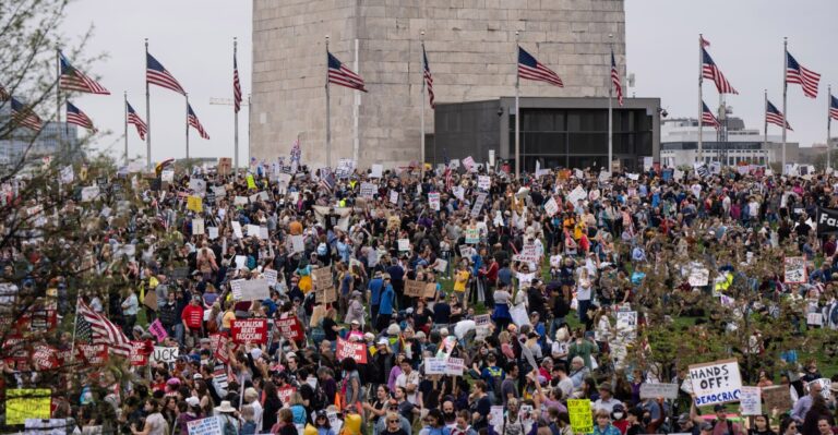 “数百万”昨天可能抗议了特朗普和马斯克