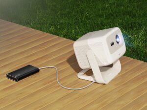 JMGO 的新型经济实惠型投影仪为您提供可在移动电源上运行的便携式影院