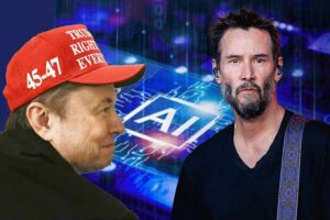 Deepfake 让 Elon Musk 和 Keanu Reeves 争论 AI — 互联网买下了它