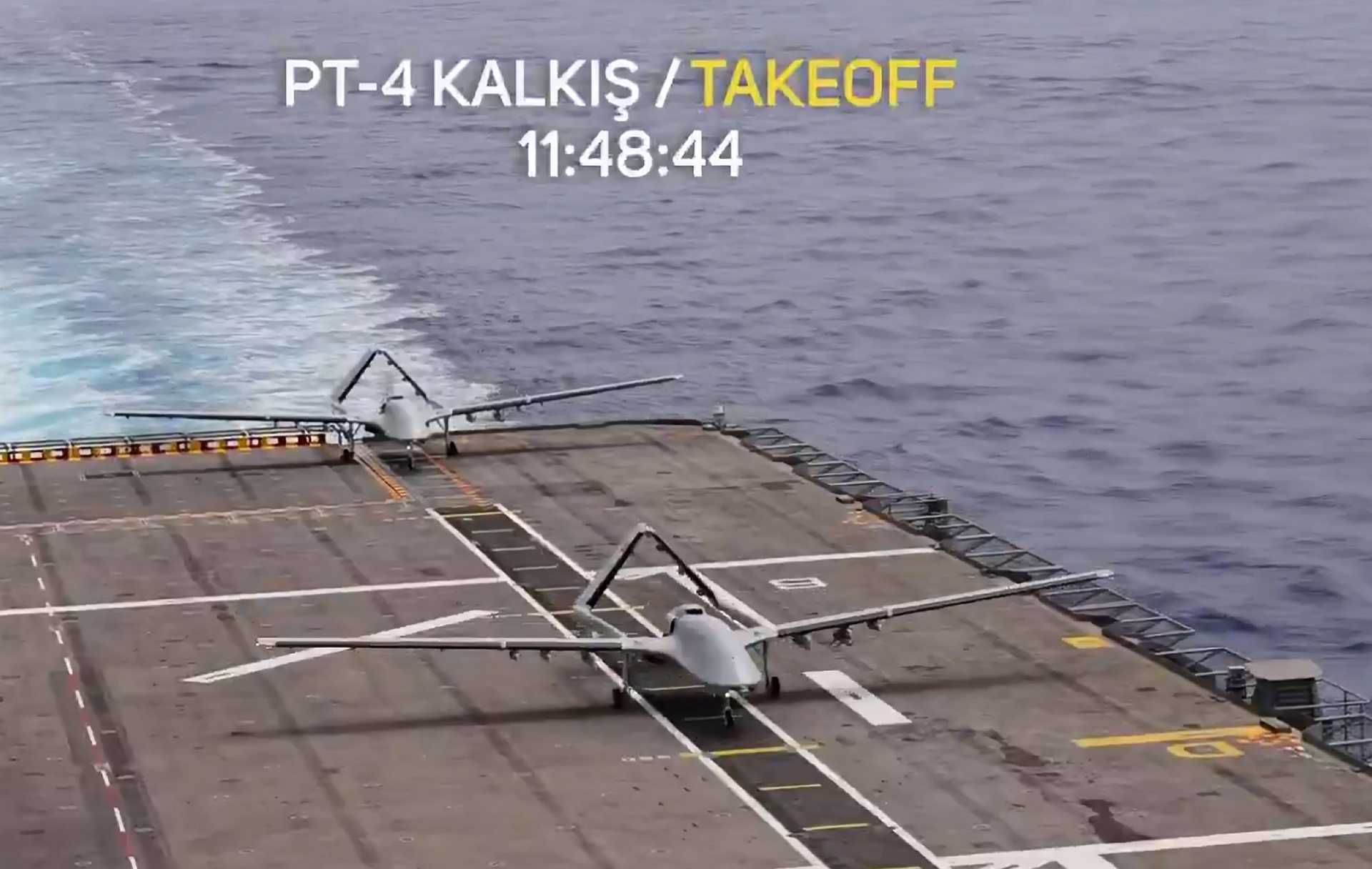 突发新闻：土耳其进行TB3无人机试射，配备阿纳多卢两栖攻击舰的MAM-L导弹