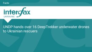联合国开发计划署向乌克兰救援人员移交 16 架 DeepTrekker 水下无人机