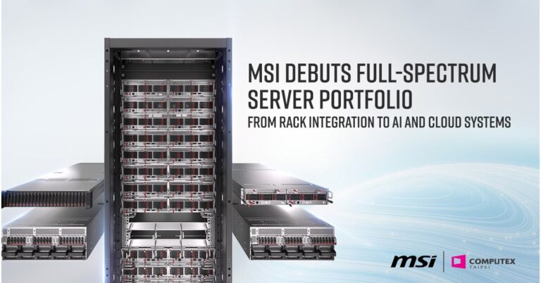 从机架集成到 AI 和云系统：MSI 在 COMPUTEX 2025 上首次推出全系列服务器产品组合
