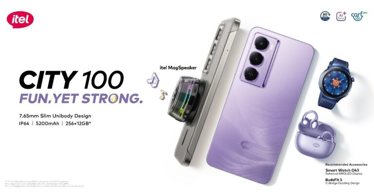 itel首次推出CITY系列CITY 100新型号：一款时尚、耐用且DeepSeek AI驱动的智能手机，适合Z世代