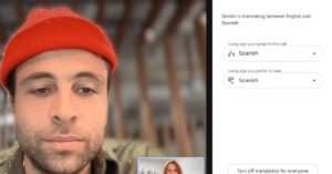 Google Meet 可以将您所说的内容翻译成其他语言
