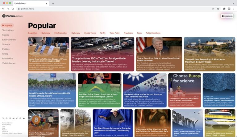 Particle 将其 AI 驱动的新闻阅读器带到了 Web 上