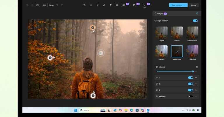 Microsoft Photos 可以重新照亮您的图像