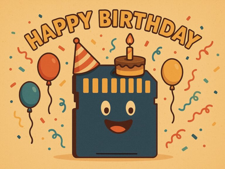25 岁生日快乐，SD 存储卡