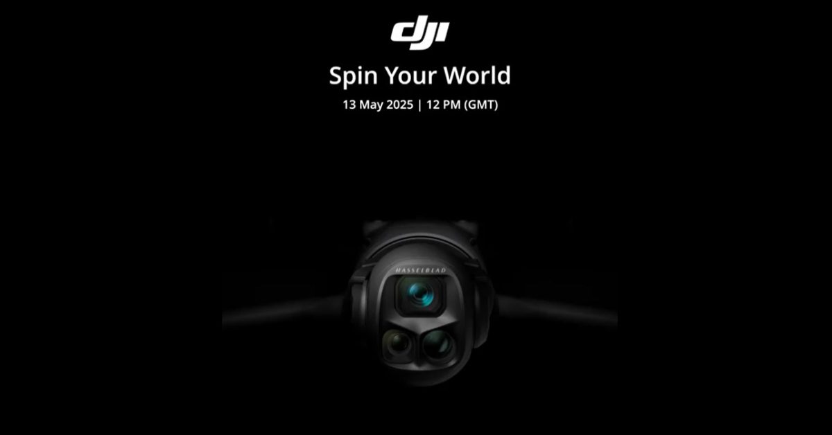 DJI 预告具有旋转三摄像头系统的新无人机