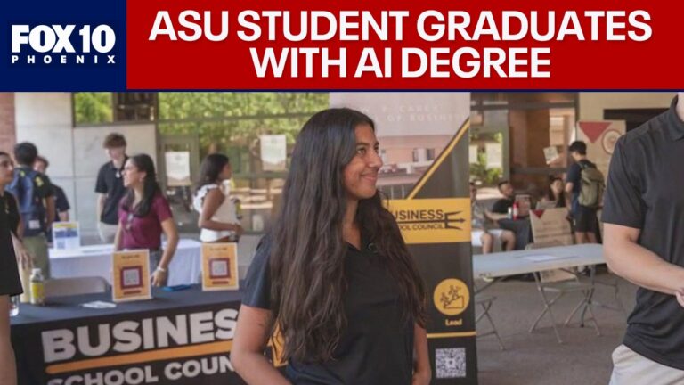 ASU 三专业成为第一名获得 AI 学位的学生