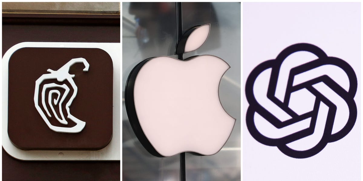 当心，苹果。ChatGPT 和 Chipotle 已加入全球最有价值品牌名单。