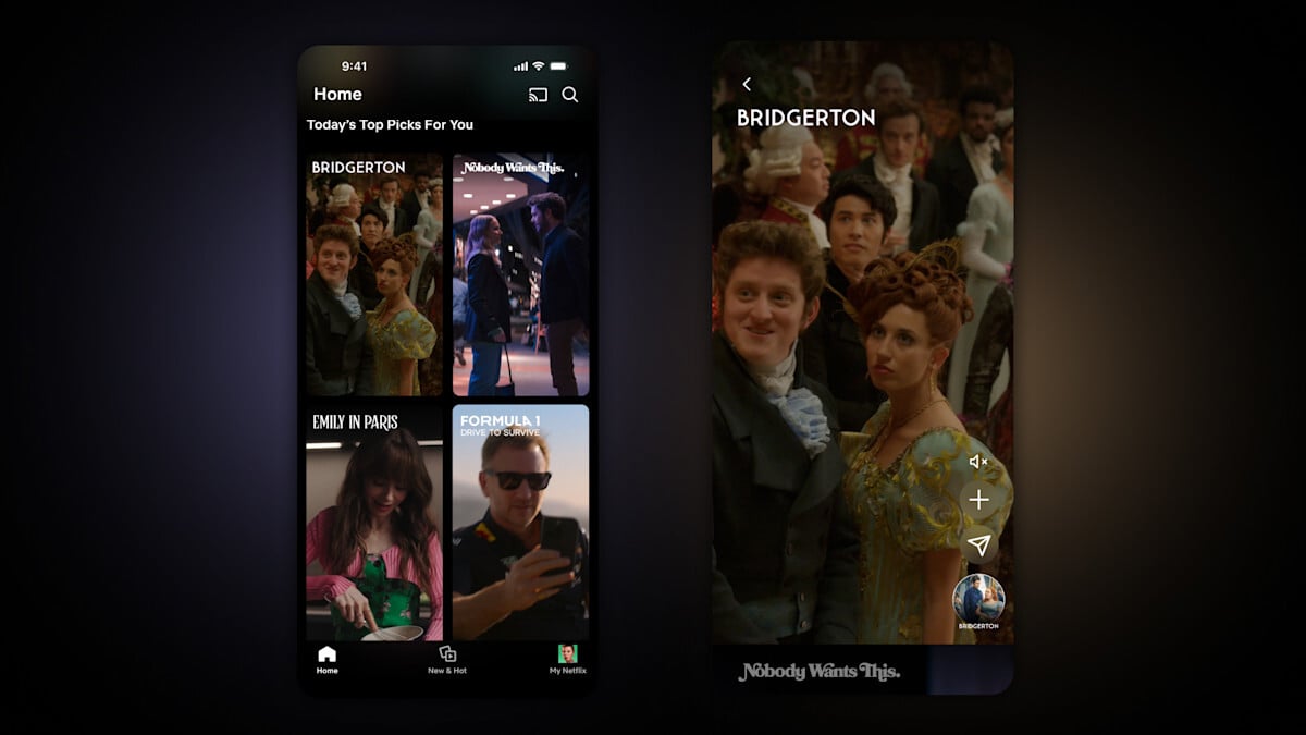 哦，不：Netflix 将测试 TikTok 风格的视频源