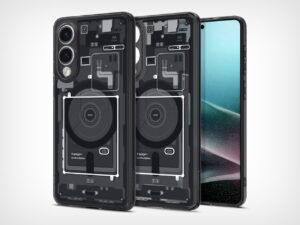 Galaxy S25 Edge 使用 Spigen 的透明外壳进行骨骼改造（和 MagSafe）