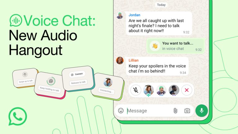 WhatsApp 为任何规模的群组提供语音聊天