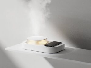 加湿器和无线充电器概念带来温和的数字排毒方法
