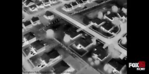 无人机录像显示地点，在斯普林伯勒逮捕武装嫌疑人