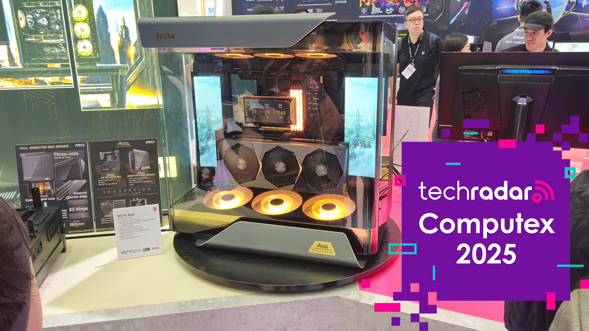 MSI 在 Computex 上的组件展示令人印象深刻，但最终，我爱上了支架