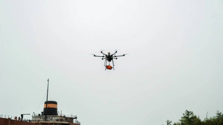 Skyports 为无人机支持的海事服务试用无人机交付