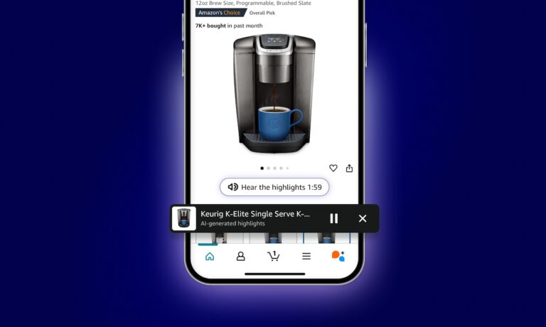 亚马逊测试购物商品的音频摘要