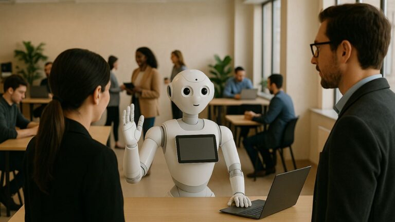 前台的 AI：机器人是联合办公空间接待的未来吗？