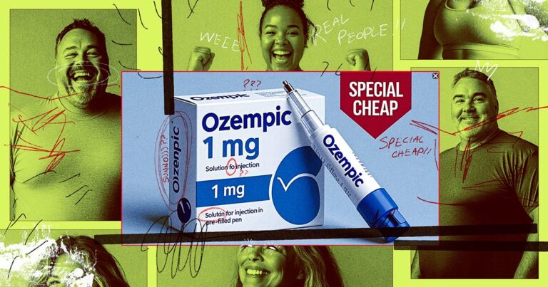 这个低俗的 GLP-1 处方网站正在使用深度伪造的假病人的“前后对比”照片，并投放广告展示 AI 生成的 ozempic 盒子