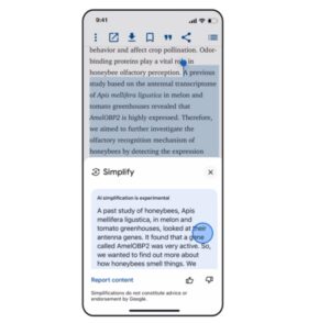Google 为 iOS 提供的新“简化”功能使用 AI 使密集文本更易于理解