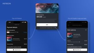 在美国 App Store 变更后，Patreon 的应用现在可以接受网络支付
