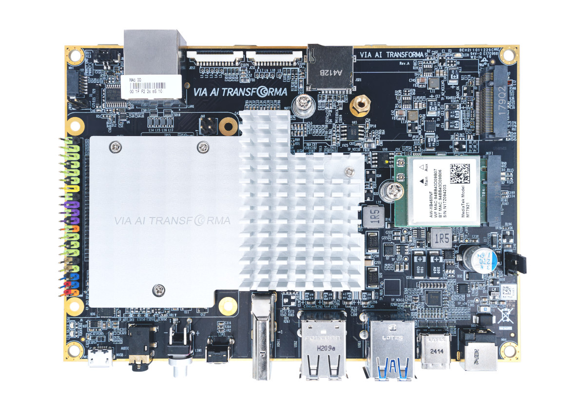 威盛 AI Transforma Model 1 – 3.5 英寸无风扇 SBC 搭载 MediaTek Genio 700 AIoT SoC，适用于边缘 AI 应用