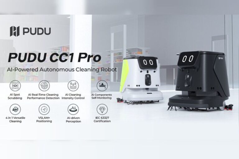 Pudu Robotics 推出其最新的 AI 驱动的自主清洁机器人 – PUDU CC1 Pro