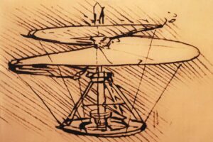 列奥纳多·达·芬奇 （Leonardo da Vinci） 的“直升机”设计可以让无人机更安静