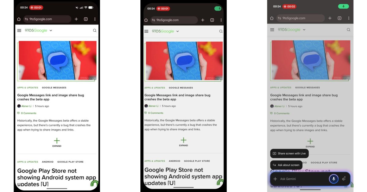 Android 16 QPR1 Beta 2 测试新的 Gemini 启动动画