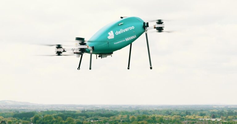 Deliveroo 推出高速无人机送货服务