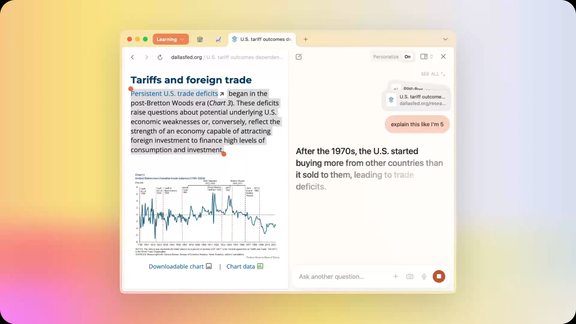 AI 通过新的 Web 浏览器来到 URL，可以回答您